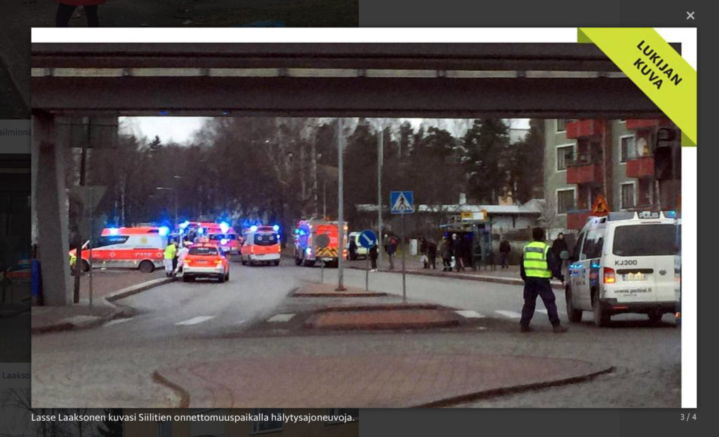 KUUM! Helsingis sõitis auto metroojaama juures rahva sekka