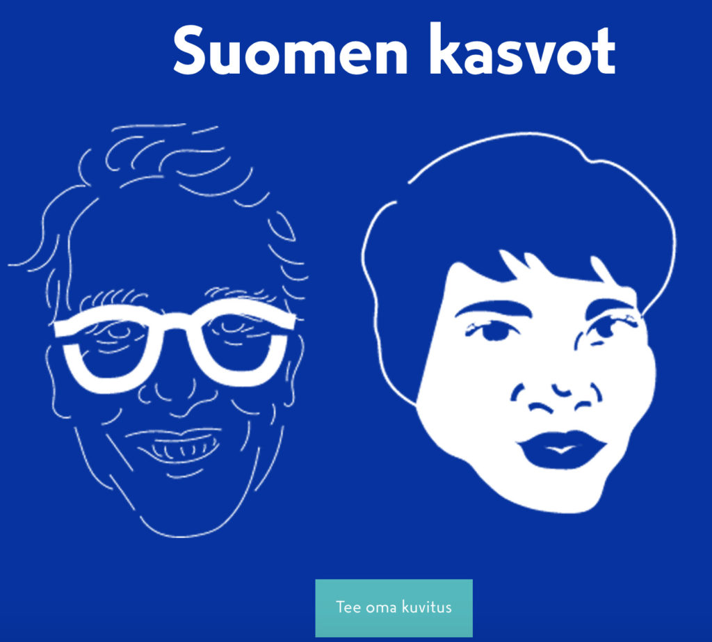 Proovi Soome 100 rakendust Suomen kasvot!