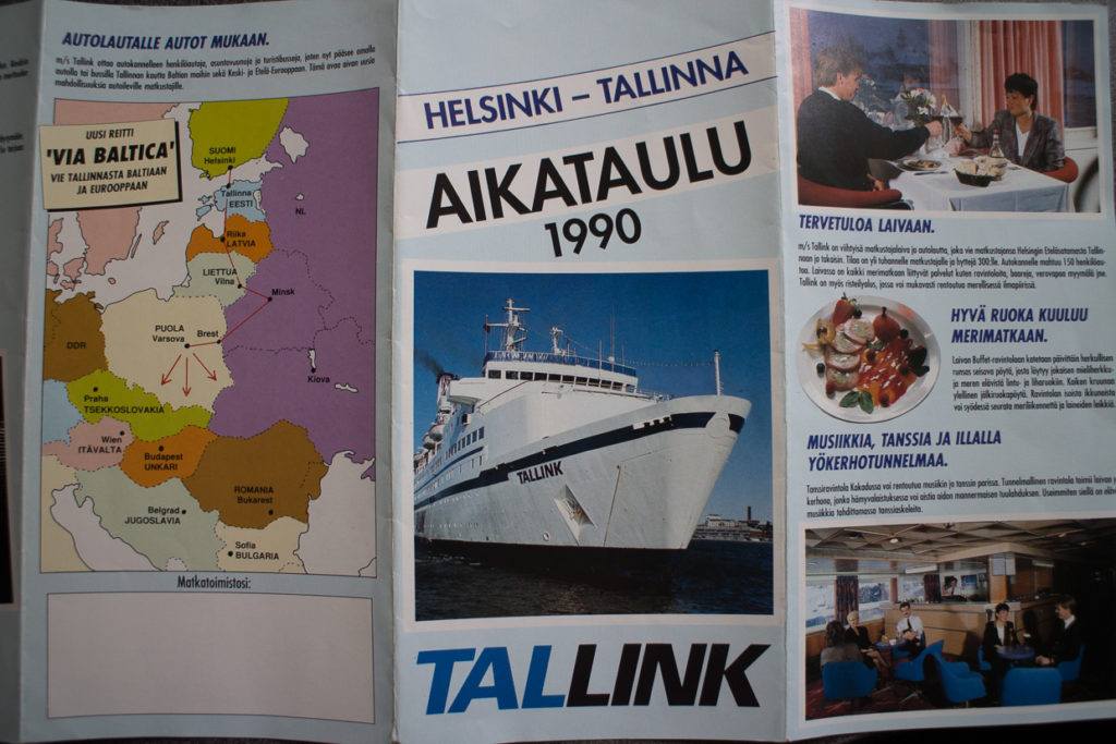 NOSTALGIALAKS: Tallinki reklaambrošüür aastast 1990