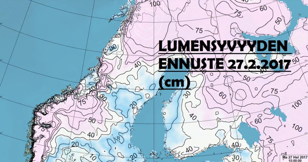 Kuu lõpuks Lõuna-Soomes oodata 40 cm lund