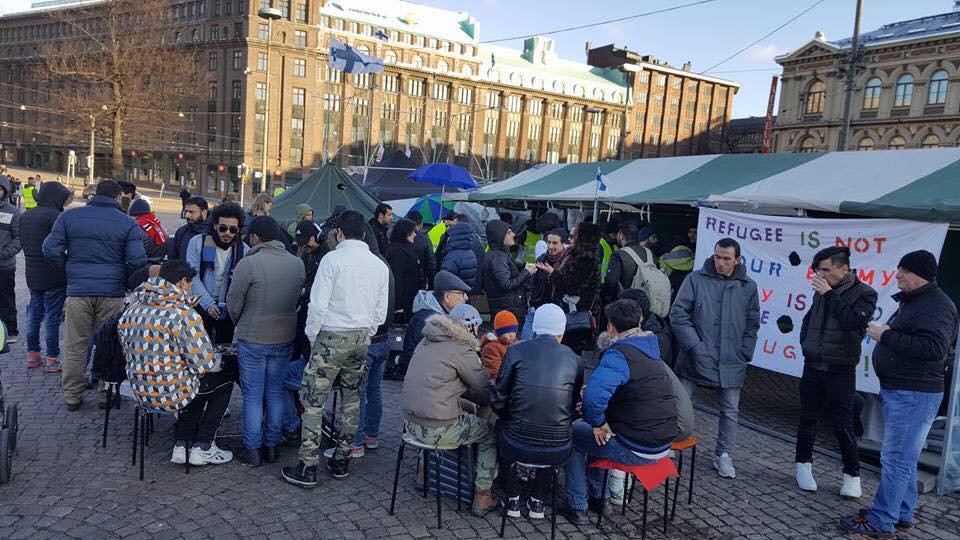 Helsingi maidanid tegutsevad juba neljandat nädalat