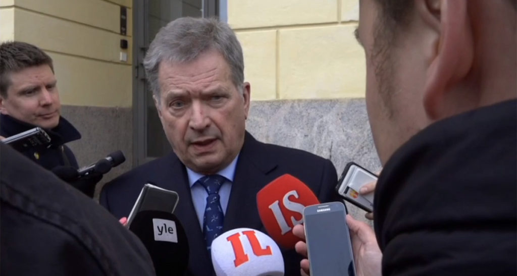 Niinistö: Süüria rünnakutele peab reageerima rahvusvaheline üldsus