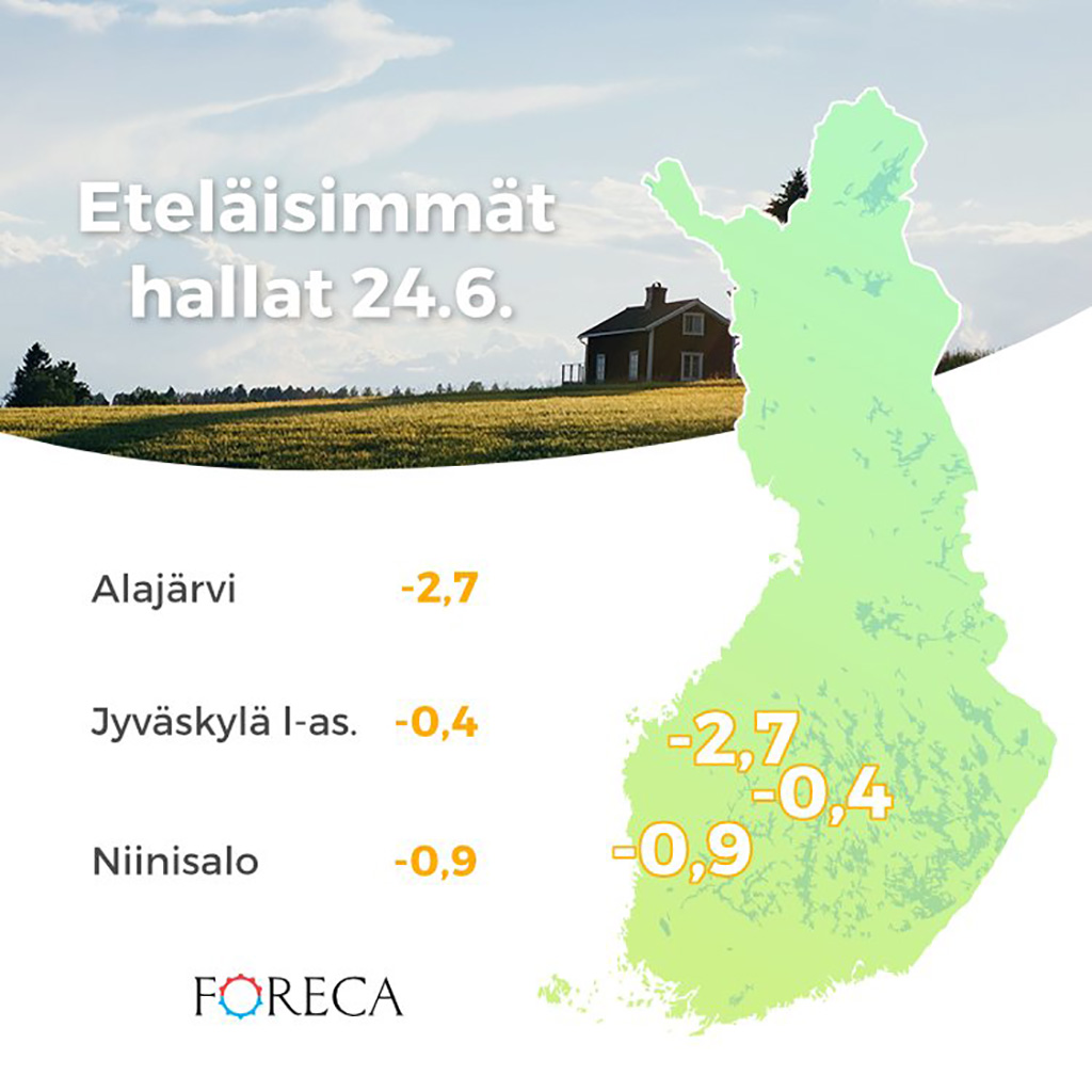 Jaaniööl oli Soomes samuti öökülma