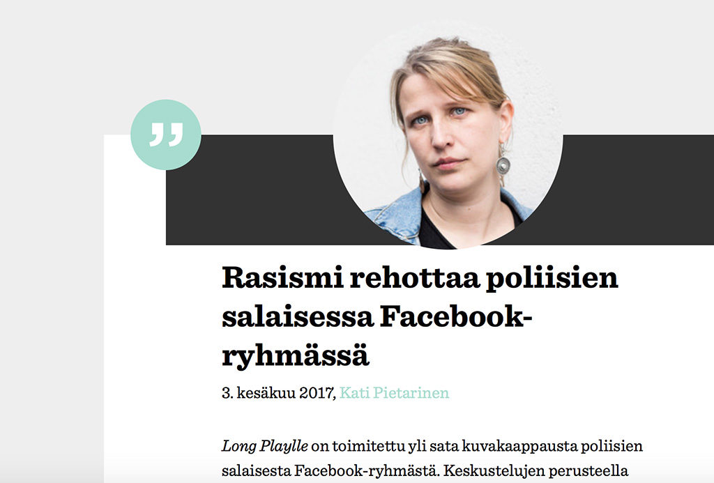 Skandaal Soomes: politseinikud kirjutasid kinnises Facebooki grupis rassistlikke kommantaare