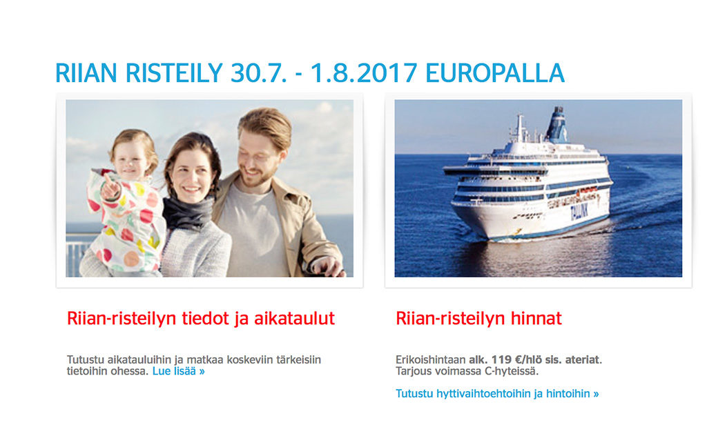 Tallink katsetab Helsingi-Riia kruiisiga