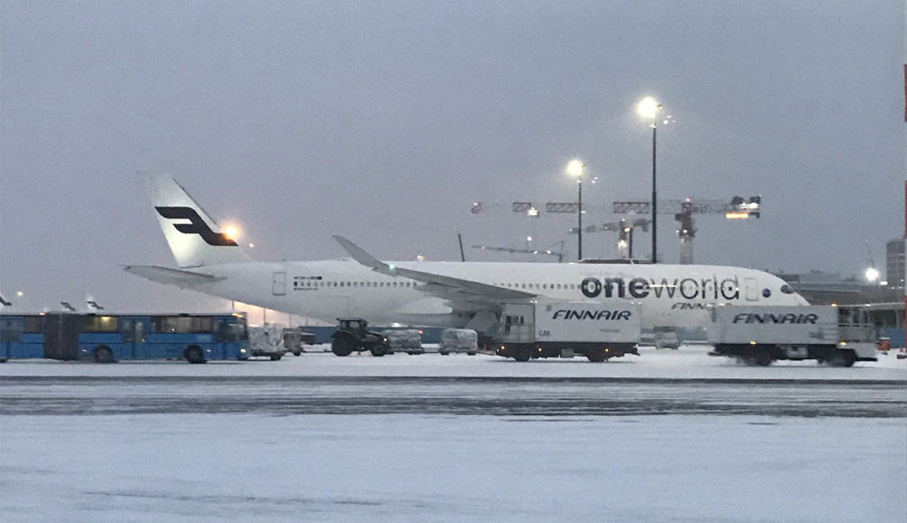 Finnair jätab esmaspäeval lumetormi tõttu ära 38 lendu