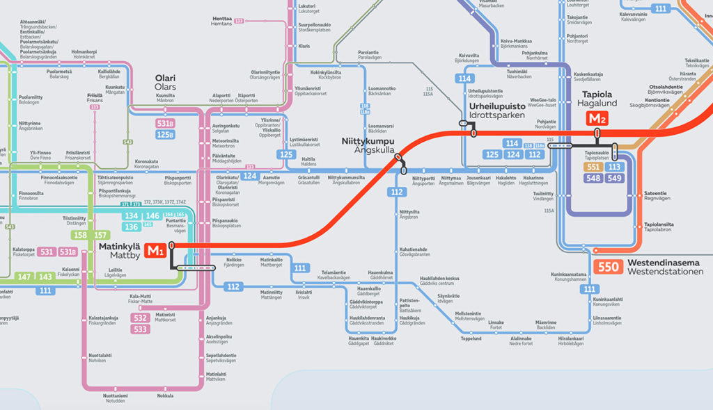 Soome mees tegi hobi korras parema skeemi Länsimetro bussiühenduste kohta