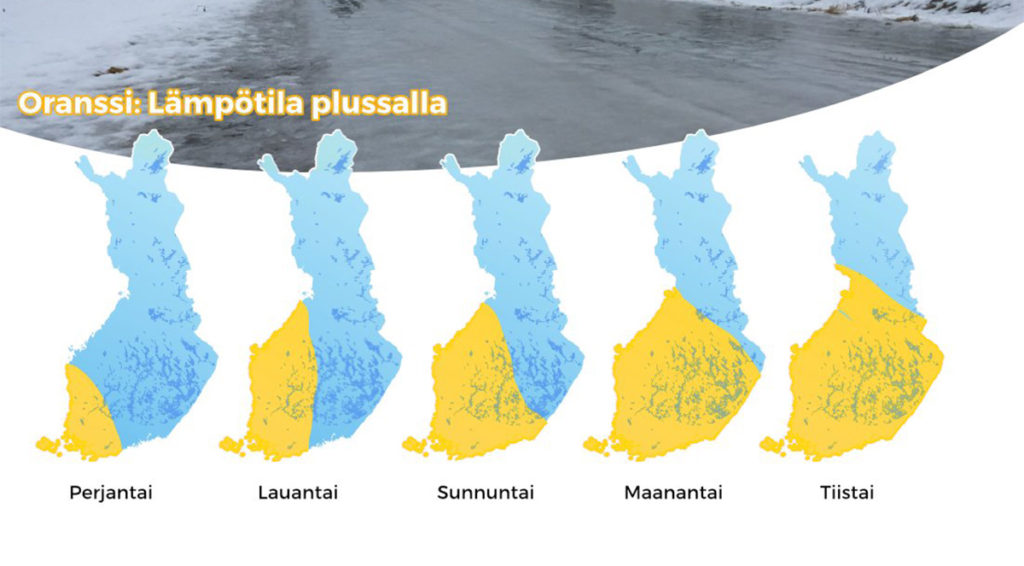 Ilm läheb Soomes soojemaks ja tänavad libedaks