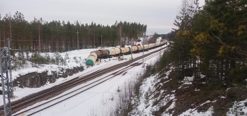 Soomes läks ümber Vene tsisternvagun, kust voolas välja 35 000 liitrit mürgist ainet