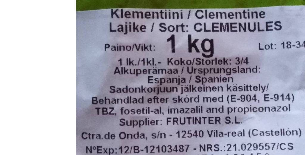 Soomes puhkes seoses klementiinide töötlemisega tarbijate seas paanika – kas sel on alust?