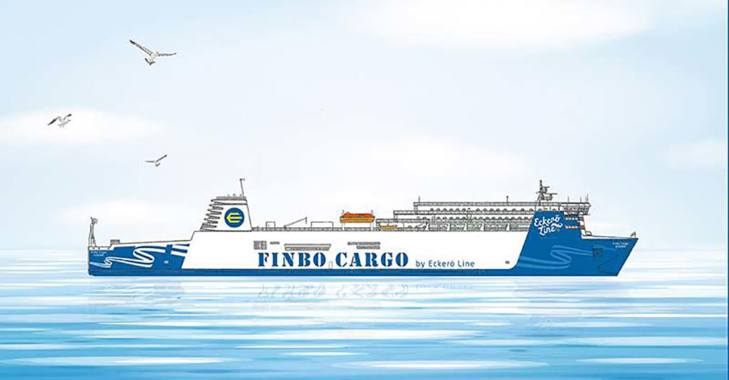 Selline on Eckerö uus Tallinna-Helsingi laev – nimi on Finbo Cargo