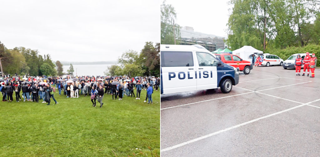 Tampere politsei on viinud juba kainenema mitmeid noorukeid