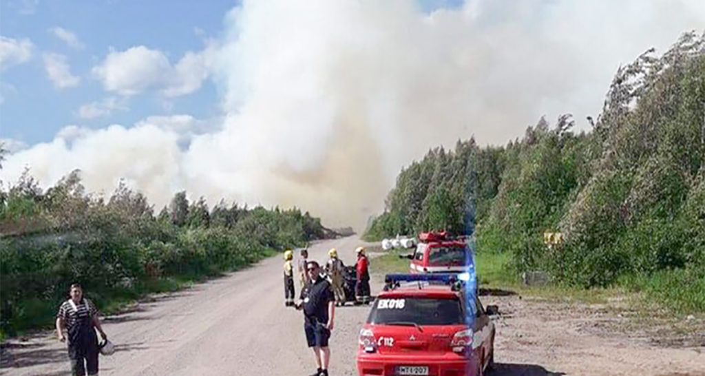 Soomes puhkes turbaväljadel suur maastikupõleng