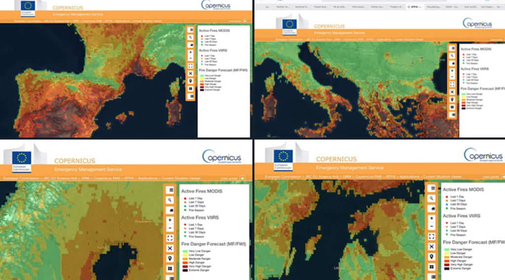 Copernicus hoiatab: Soomes, Rootsis, Eestis väga suur tuleoht