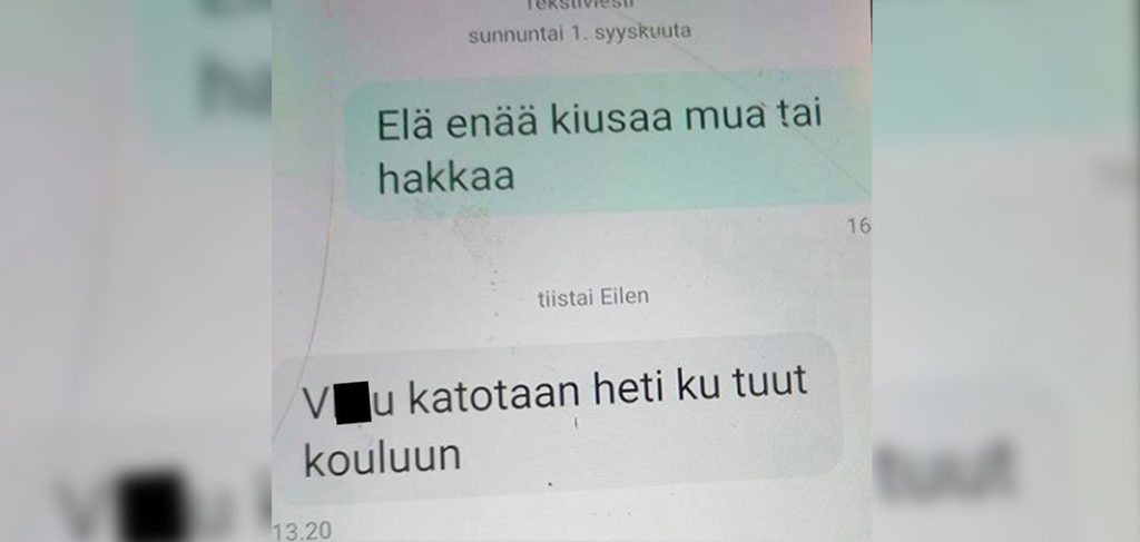 Soome ema avalikustas tütrele saadetud kirja koolikiusamise kohta – see on karm