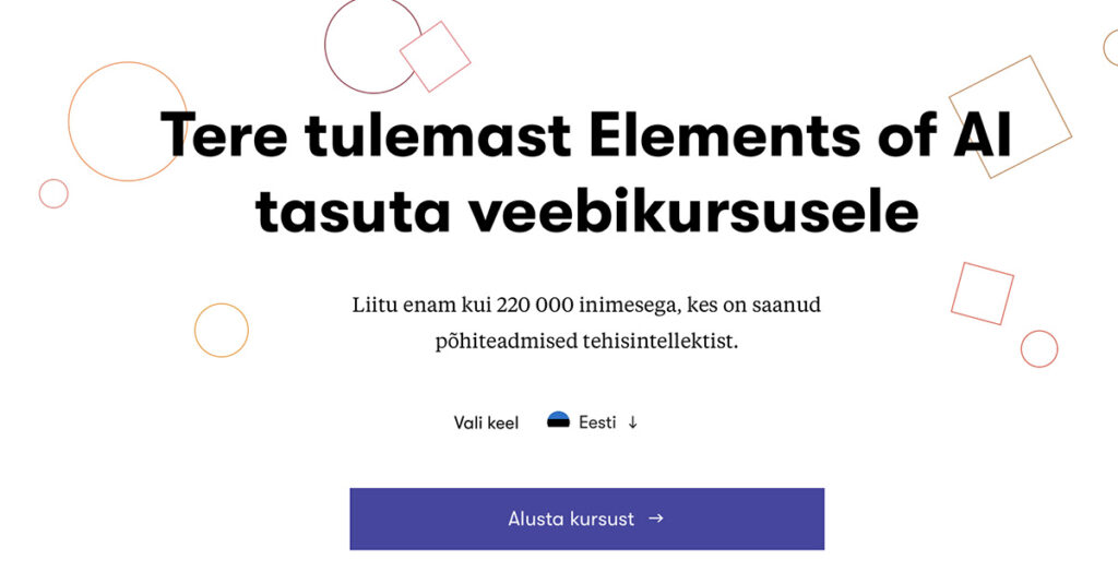 Hea teada: Soome pakub ELi eesistumise puhul kõigile tasuta veebikursust