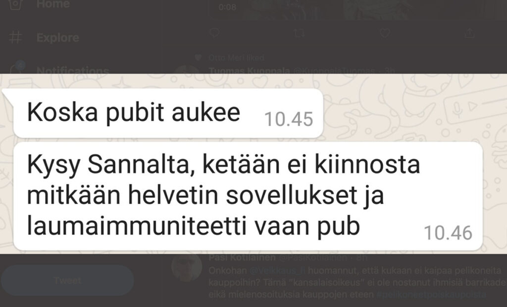 Rahvas küsib Soomes: Millal pubid avatakse?