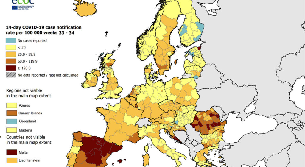 Suur ülevaade koroona olukorrast Euroopas – kus on Soome, kus on Eesti? (lisatud suur tabel)