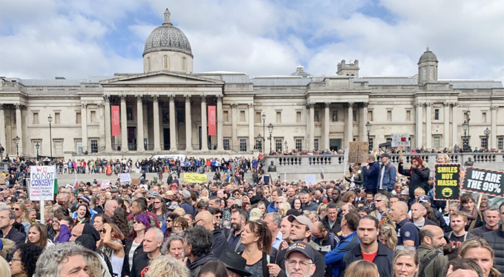 VIDEO: Londonis oli suur meeleavaldus, kus väideti, et koroonat polegi olemas