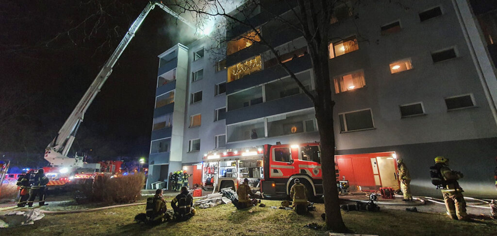 Hyvinkääl puhkes tulekahju kortermajas, hävis saunaruum