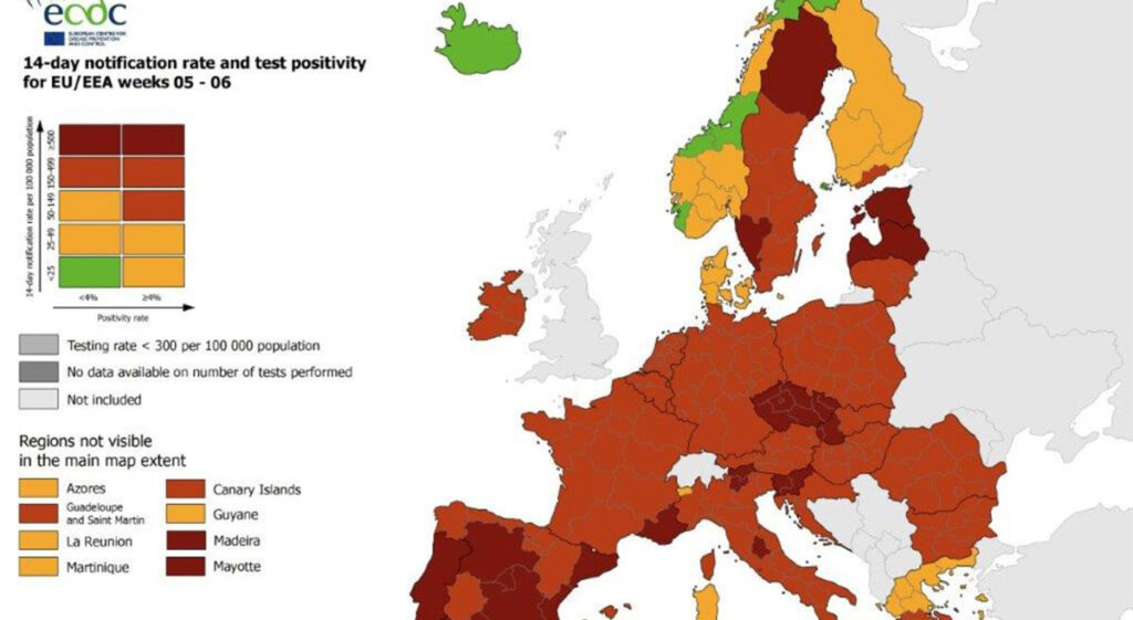 Kole lugu: Eesti on kerkinud koroonaga nakatumiste arvult Euroopas teiseks, Soomes on tase väga madal (lisatud suur tabel Euroopa kohta)