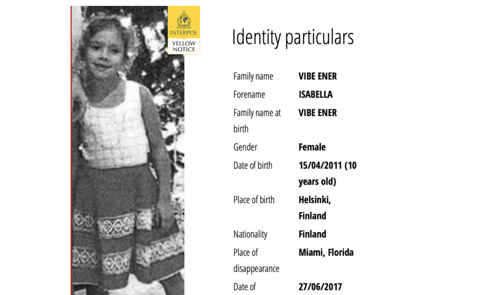 Erakordne lugu: Interpoli kaudu otsitakse taga 10-aastast soome tüdrukut