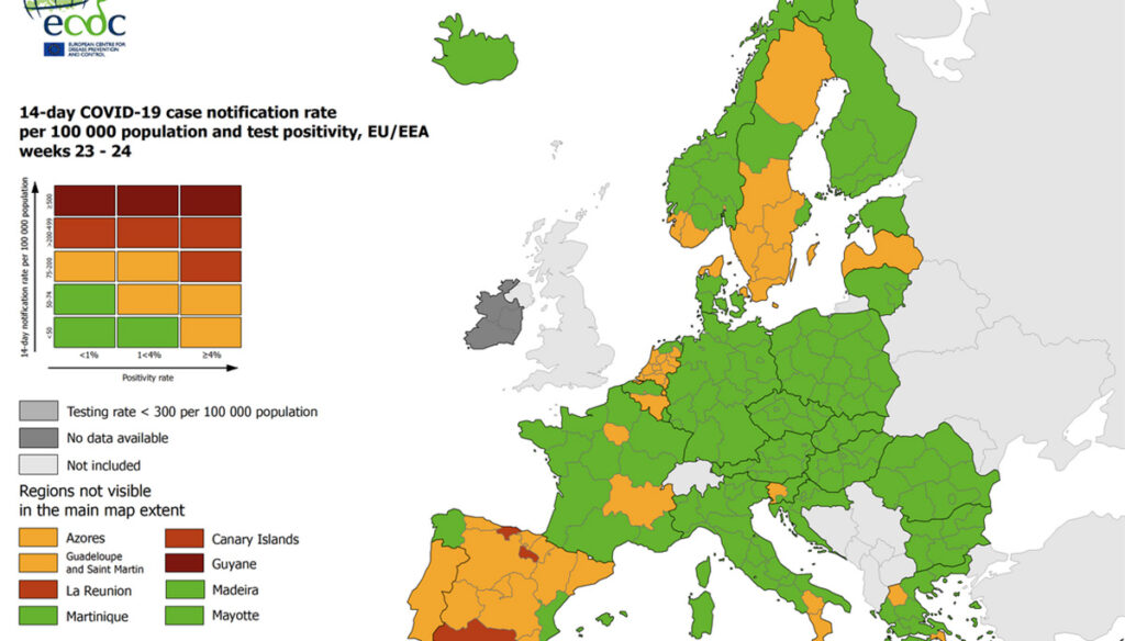 Koroona ülevaade Euroopas: Soome kerkib kiiresti tabelis, Eesti langus peatunud