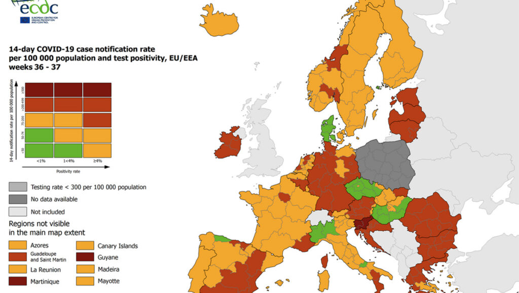 Koroona ülevaade Euroopas: Balti riigid on uus epitsenter, Soome tase langeb