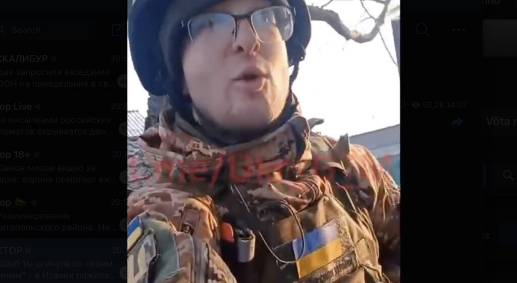 VIDEO: Ukraina võitleja sai sotsiaalmeedia otse-eetris surma (NB! Nõrganärvilistele mittesoovitav)