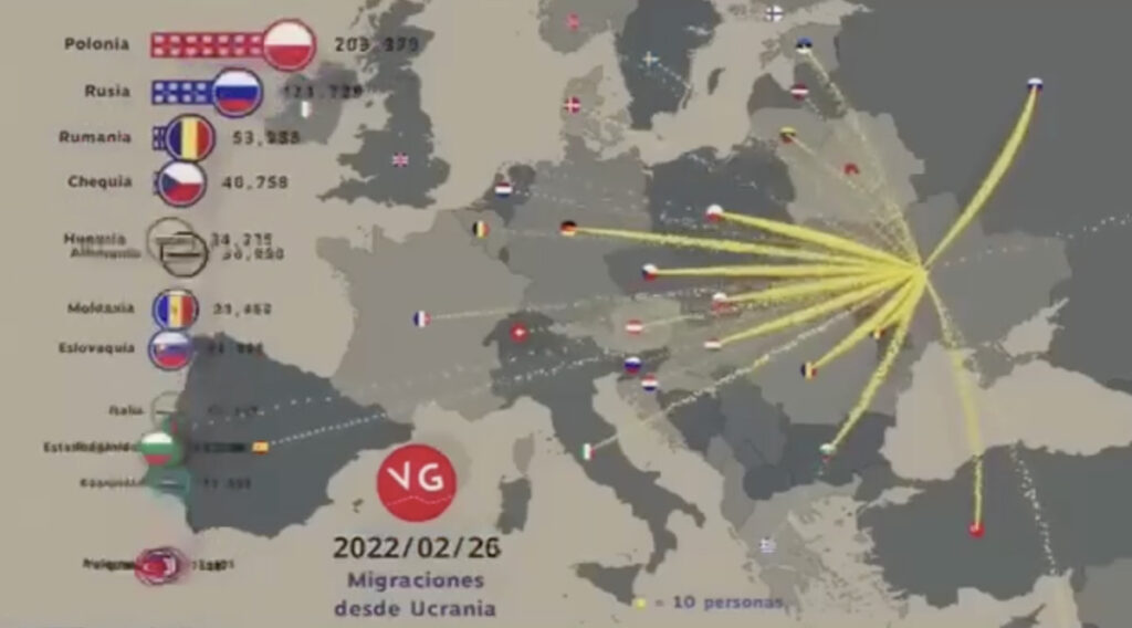 VIDEO: Põgenike dünaamika Ukrainast