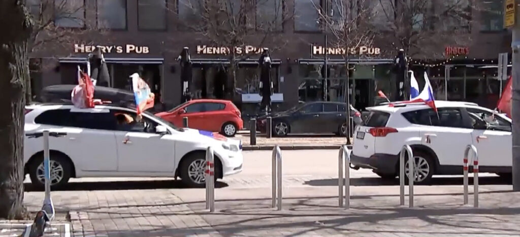 Soomes liikus venemeelne autokolonn