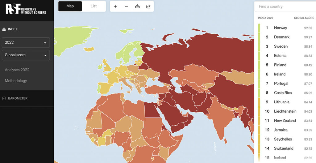 VAU! Eesti hüppas sõnavabaduse indeksis Soomest ette