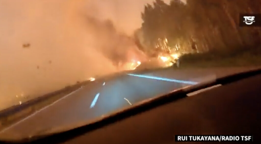 VIDEO: jube olukord Portugalis – maanteel 120 kraadi kuuma