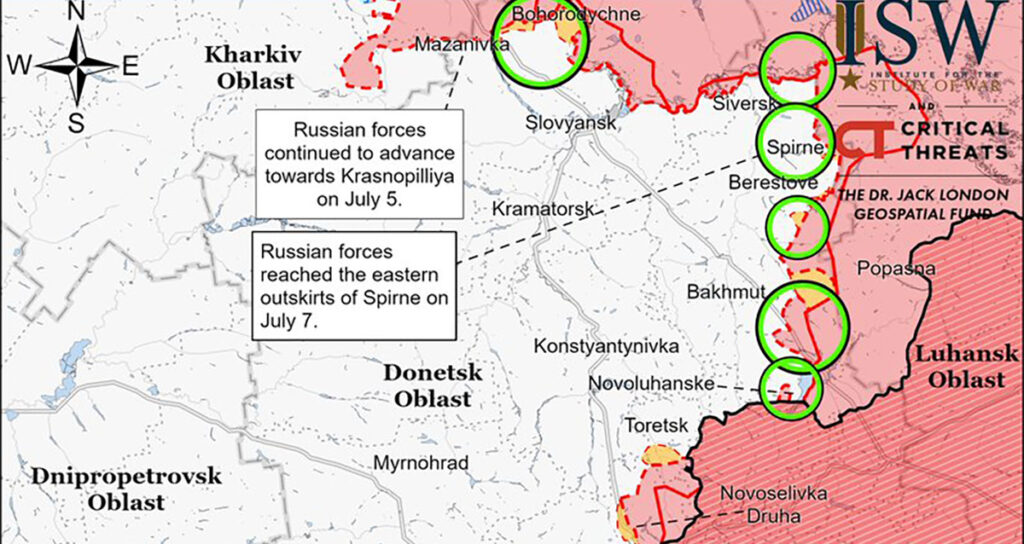 USA mõttekoda: Vene järgmised sihtmärgid on Ukrainas Slovjansk ja Kramatorsk