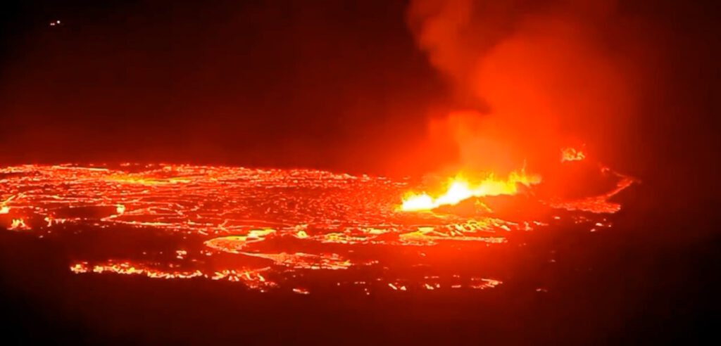 VIDEO: Islandi pealinna lähedal hakkas tuld purskama ligi 6000 aastat rahulik olnud vulkaan