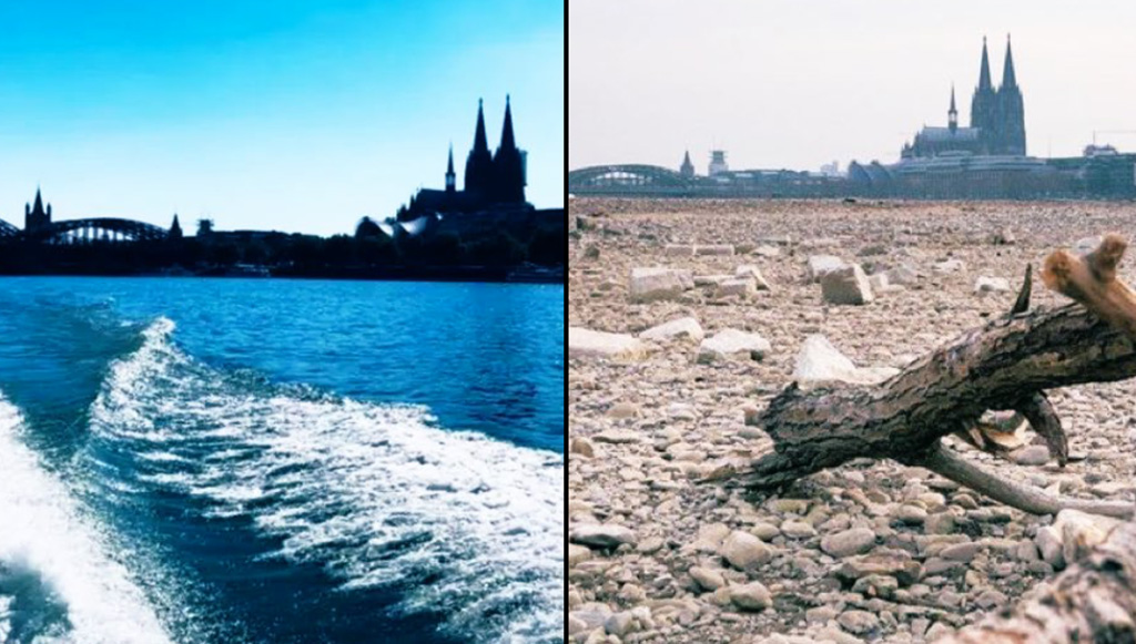 PILTUUDIS: Euroopas valitseb hirmus kuivus, Reini jõgi on ära kuivanud