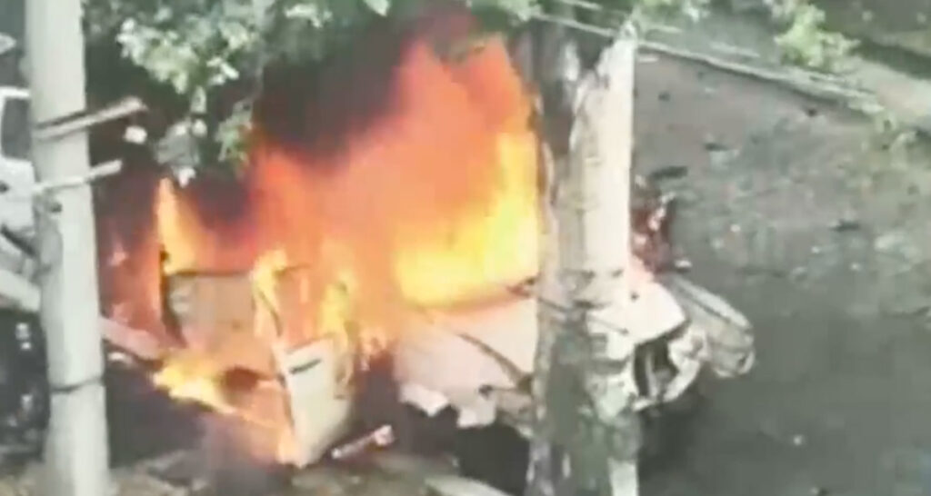 VIDEO: Ukrainas lasti õhku Vene vägede poolt ametisse pandud komandandi auto