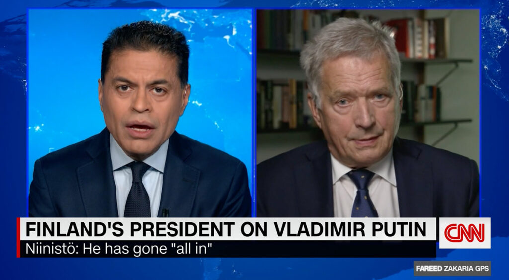 Soome president: Putin on pannud kõik mängu