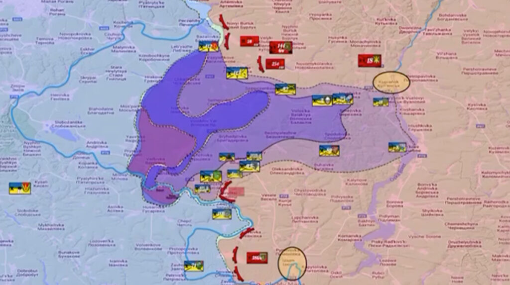 Video-kaart Ukraina vägede edenemise kohta rindel