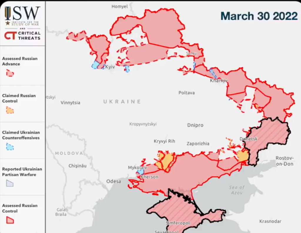 Карта isw боевых действий украина