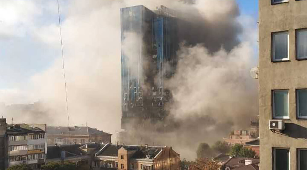 Saksa meedia: rakett tabas Kiievis Saksa konsulaati