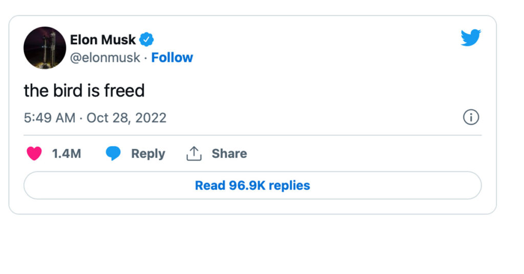 Elon Musk ostis Twitteri ära, vana juhtkond lahkus