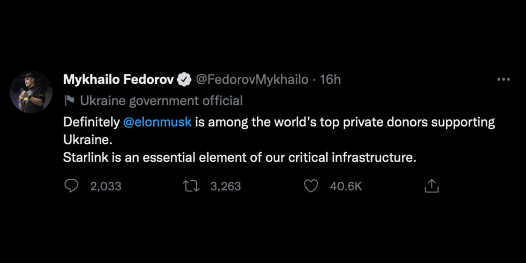 Ukraina tõmbas tagasi: nüüd kiidetakse Elon Muski – mis juhtus?