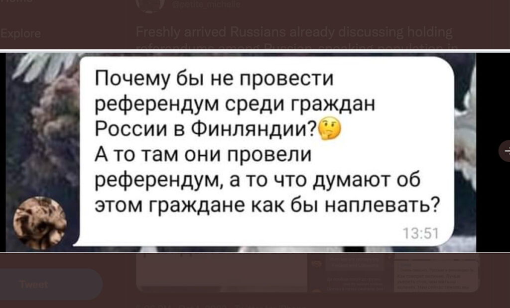 Kas järgmine on Soome? Soome saabunud venelased tahavad korraldada referendumi Venemaaga liitumiseks