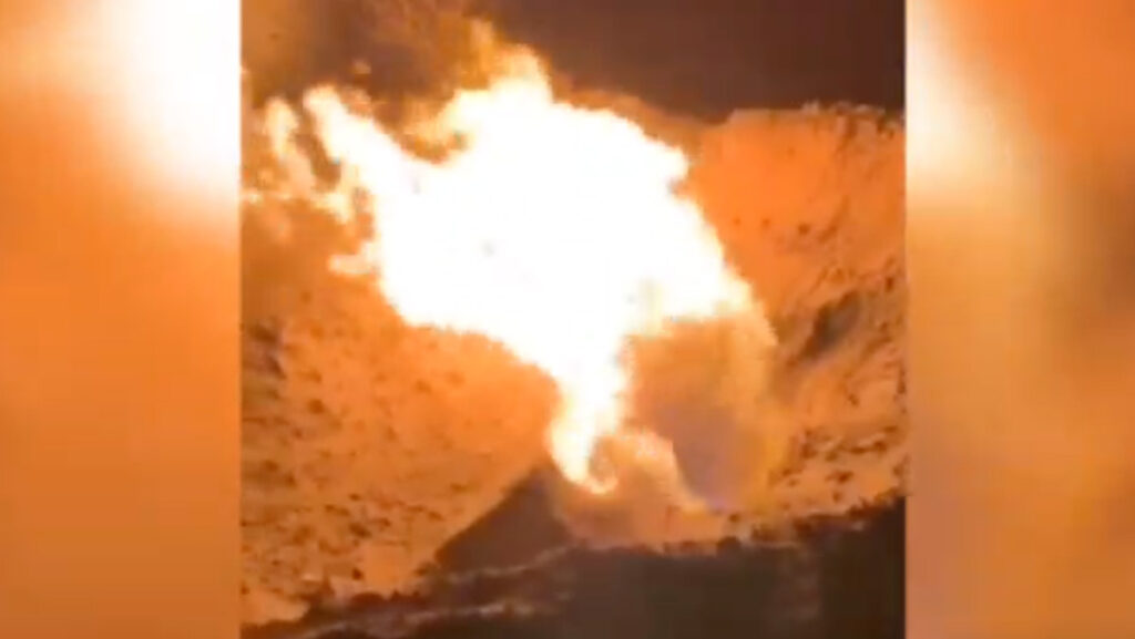 VIDEO: Ukrainas sai tabamuse gaasijaotuspunkt