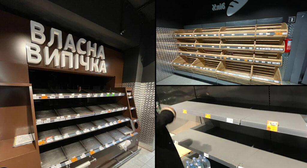 Vene raketirünnakute tagajärg: Ukrainas on poodide riiulid tühjad