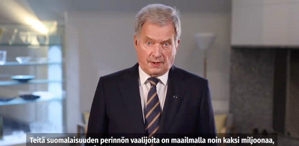 Soome president edastas südamliku tervituse välismaal elavatele soomlastele – neid on kokku kaks miljonit