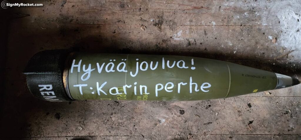 Soomes kogutakse Ukraina toetamiseks raha erilisel moel – mürskudele saab lasta kirjutada oma sõnumi