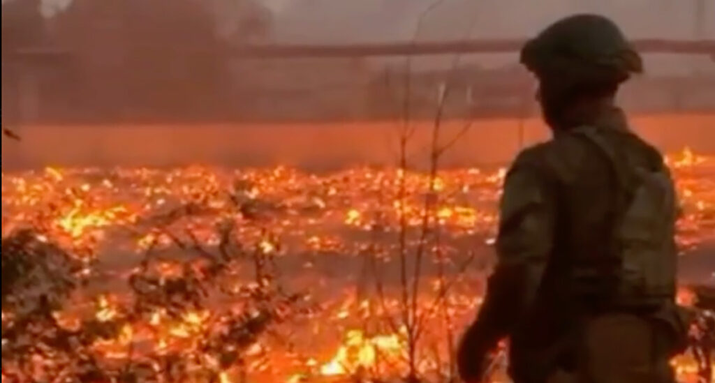 VIDEO: põlev maa Ukrainas pärast Vene vägede rünnakut