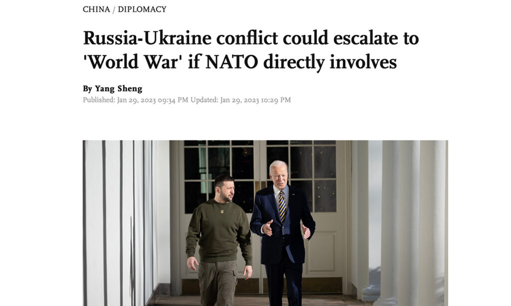 Hiina peab võimalikuks NATO sekkumist Ukraina konflikti, hoiatab Kolmanda ilmasõjaga